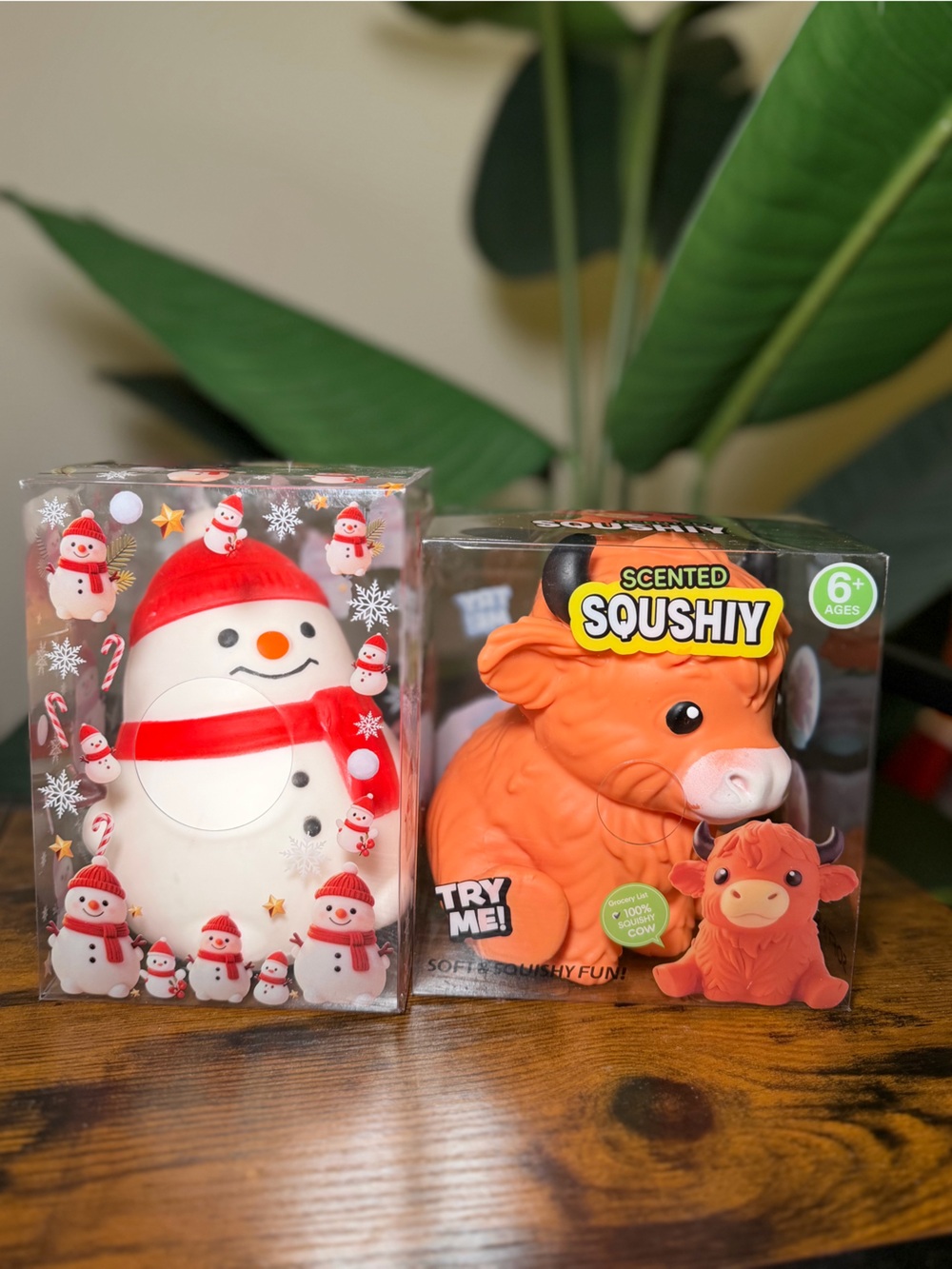 Snowman Squishy & Highland Cow